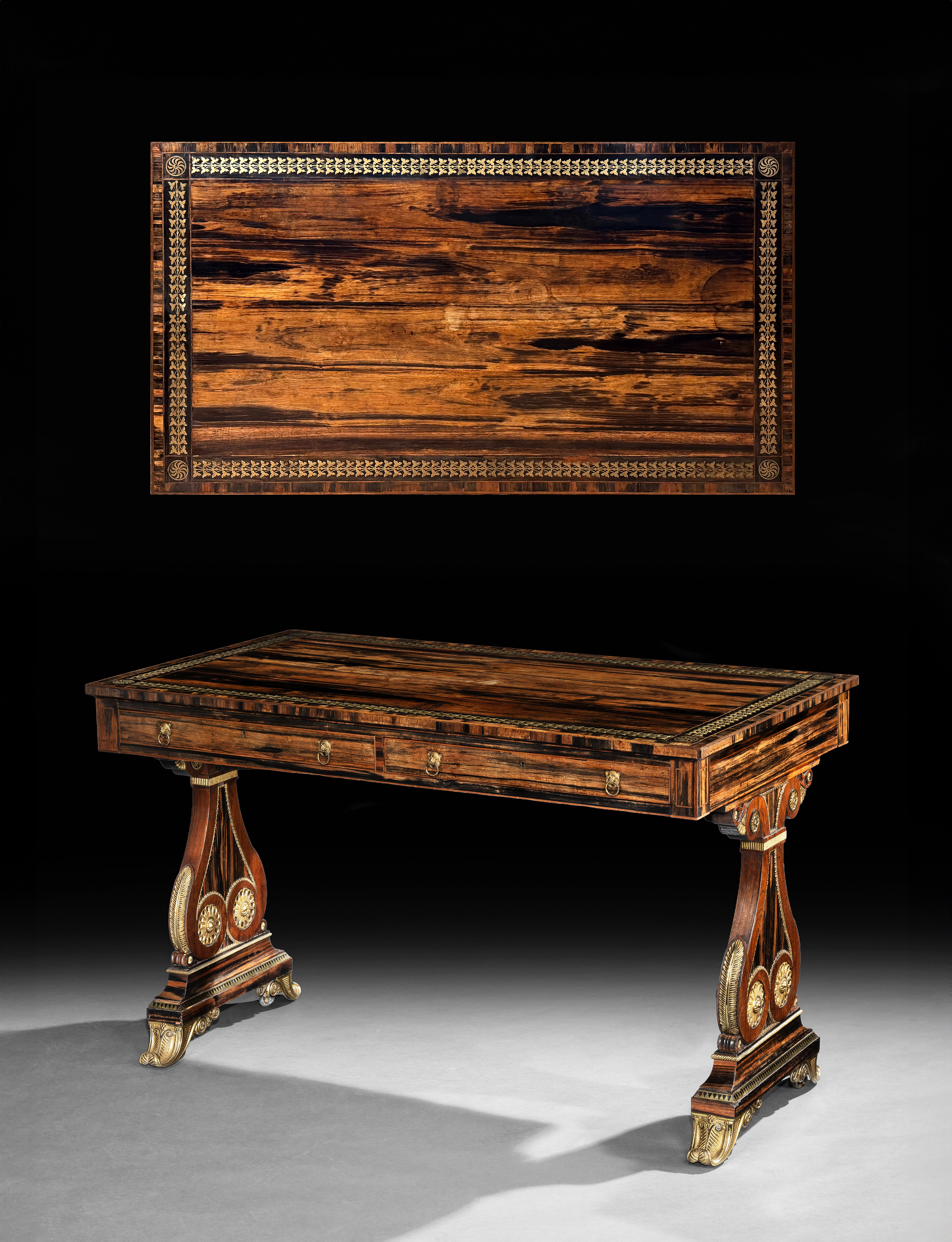 An Exceptional Regency Writing Table, Attributed to George Bullock